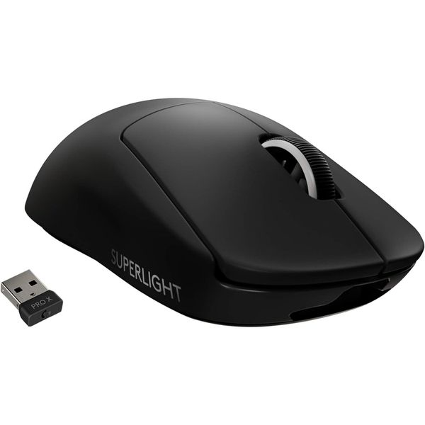 Mouse Gamer Sem Fio Logitech G PRO X Superlight, Lightspeed, 25000 DPI, 5 Botões, Preto