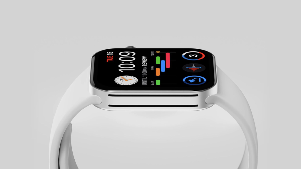 Esperado para Series 7, novo design mais quadrado deve ser apresentado com Apple Watch Series 8 (Imagem: Reprodução/Apple)