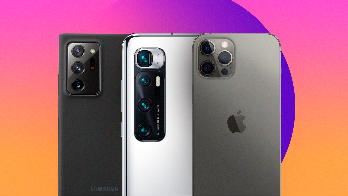 iPhone 12 Pro Max vs. Galaxy Note 20 Ultra vs. Mi 10    Ultra