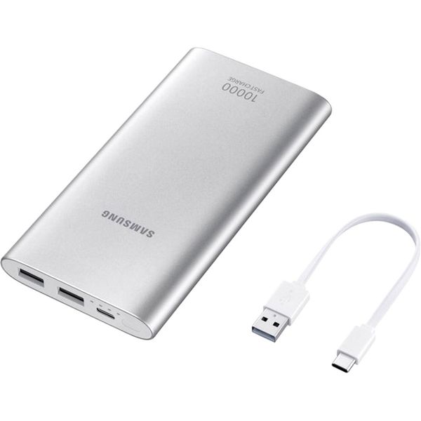 Bateria Externa Samsung Carga Rápida 10.000mah USB Tipo C - Prata
