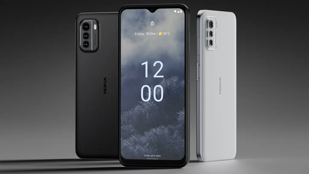 Uma das novidades esperadas para chegar ao Brasil, o Nokia G60 conta com Snapdragon 695, tela de 120 Hz, câmeras de 50 MP e 3 anos de updates garantidos (Imagem: Nokia)