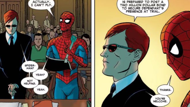 Imagem do Demolidor e Homem-Aranha