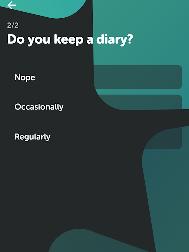 Responda sobre a frequência de manter um diário (Imagem: André Magalhães/Captura de tela)