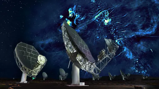 Radiotelescópios na África detectam estruturas cósmicas em larga escala 