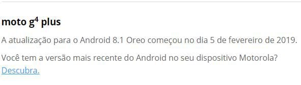 Moto G4 e Moto G4 Plus começam a receber versão de testes do Android 8.1  Oreo 