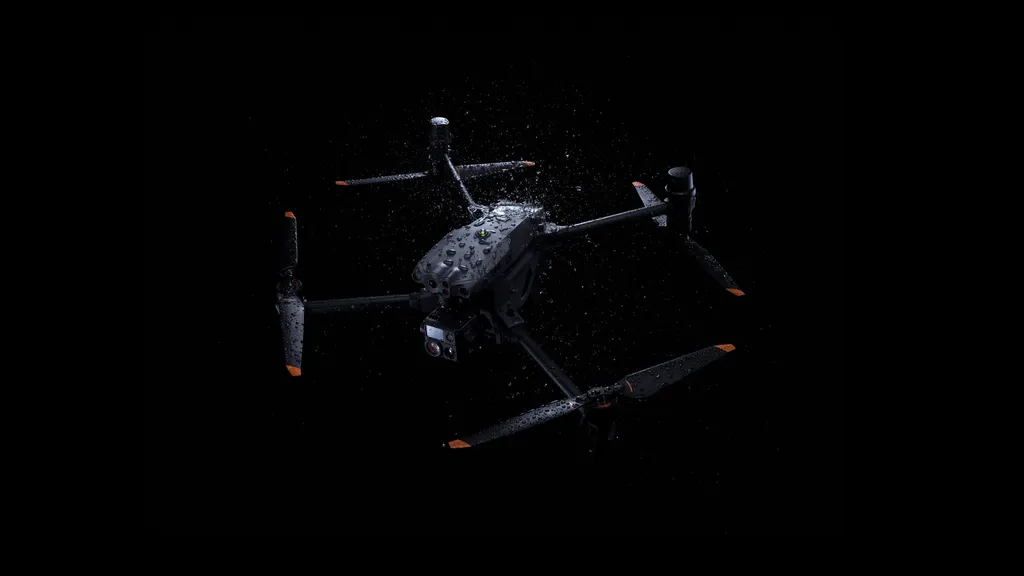 Novo drone da DJI é voltado para uso empresarial e pode voar durante chuvas e nevascas (Imagem: Reprodução/DJI)