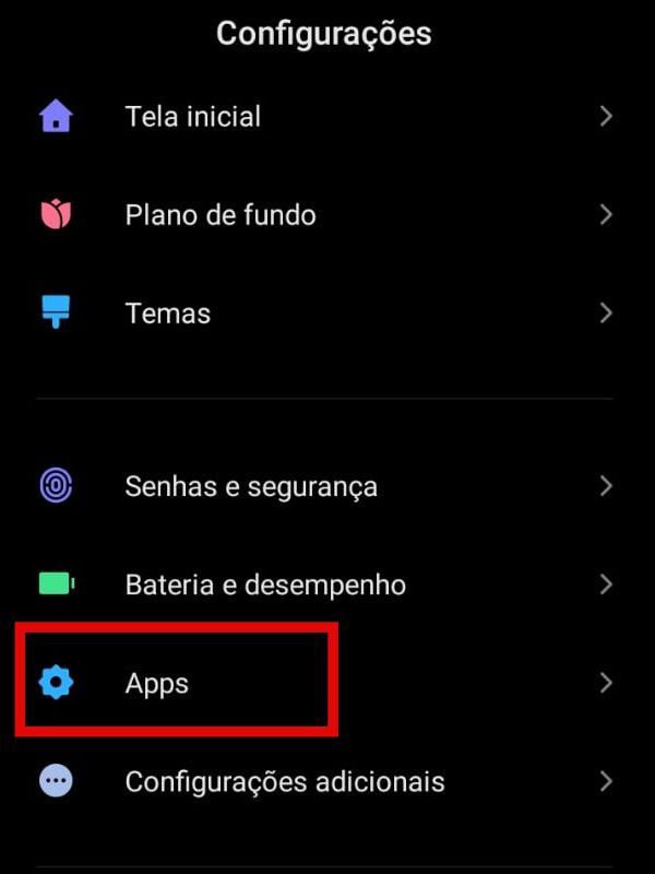 Acesse as configurações do seu celular (Imagem: Guadalupe Carniel/Captura de tela)