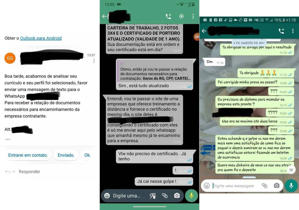 Grupo usa WhatsApp para aplicar golpes em candidatos a emprego em Curitiba