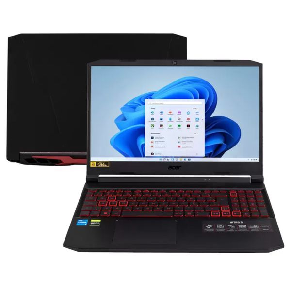 Notebook Gamer Acer Nitro Intel Core i5 8GB 512GB - SSD 15” 144Hz IPS NVIDIA GTX 1650 4GB Windows 11 [CUPOM]