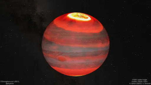 Revelado o mecanismo por trás do aquecimento da atmosfera de Júpiter