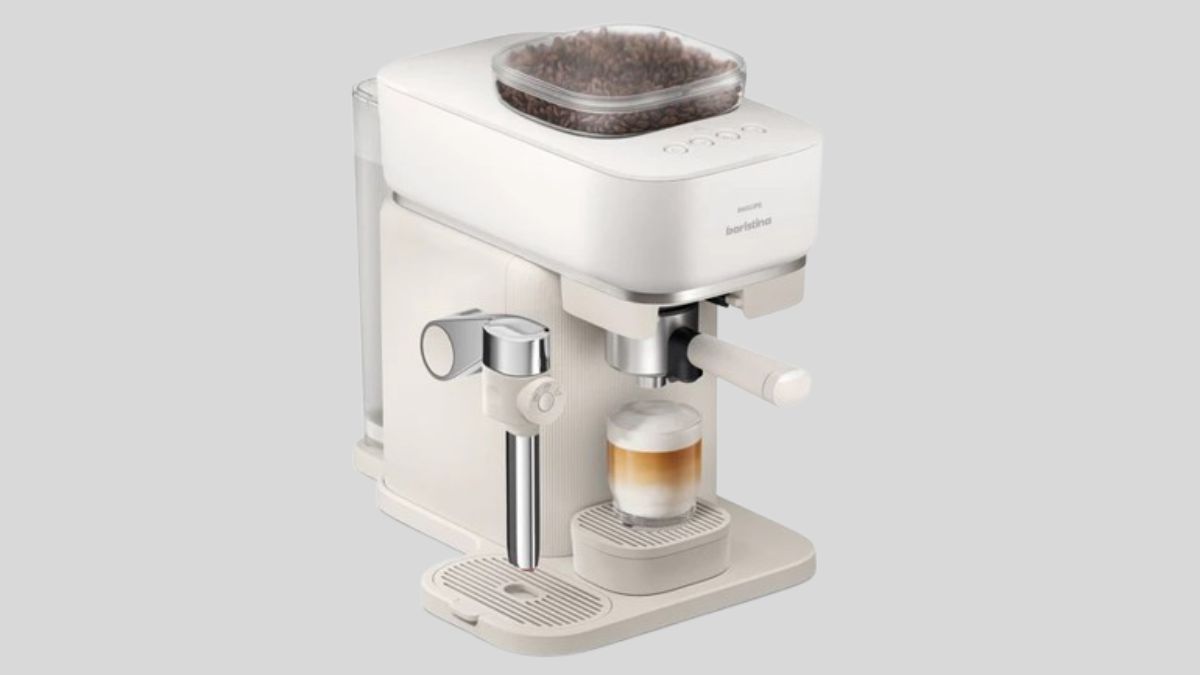 Nova máquina de café da Philips moe grãos e espuma o leite automaticamente