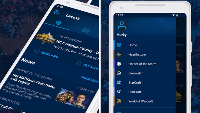 Com Esports Mobile, fica mais fácil não perder as notificações de seus jogos preferidos (Imagens: Divulgação / Blizzard Entertainment)