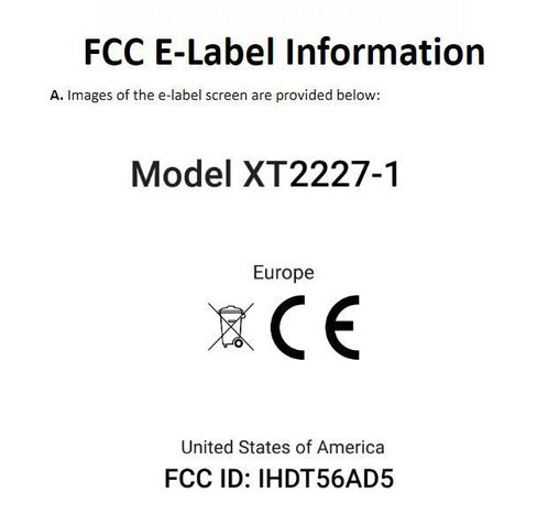 Moto E32 no FCC