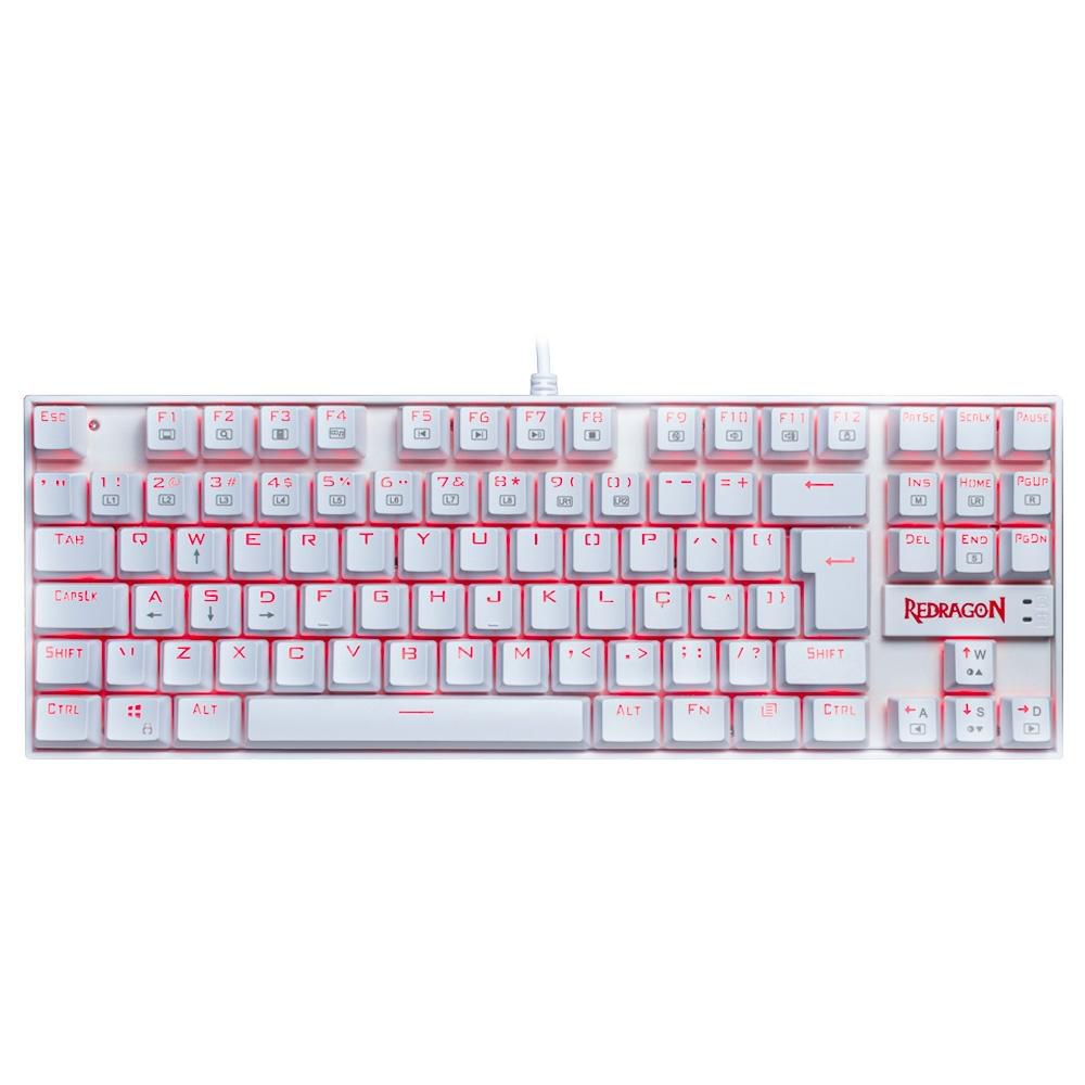 Teclado Mecânico Gamer Redragon Kumara K552W, LED, Switch Redragon MK2