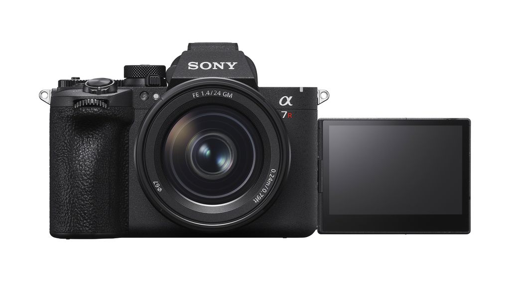 A nova Sony Alpha 7R VI apresenta um design robusto e tela multiângulo para maior versatilidade (Fonte: Sony/Divulgação)