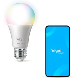 Lâmpada Inteligente Mais Potente 15W Smart Color RGB Wifi Elgin compatível com Alexa e Google Home