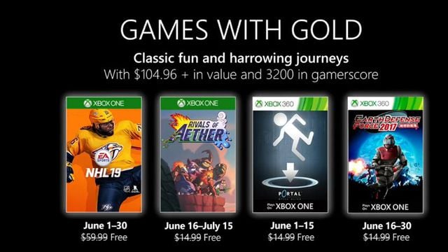 Microsoft divulga lista de jogos da Live Gold para junho