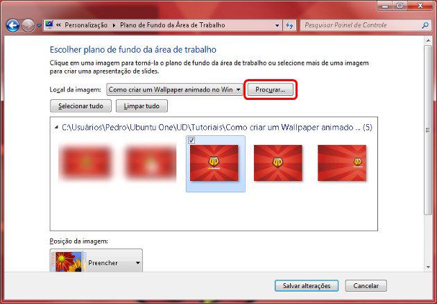 Escolher imagens Escolher imagens