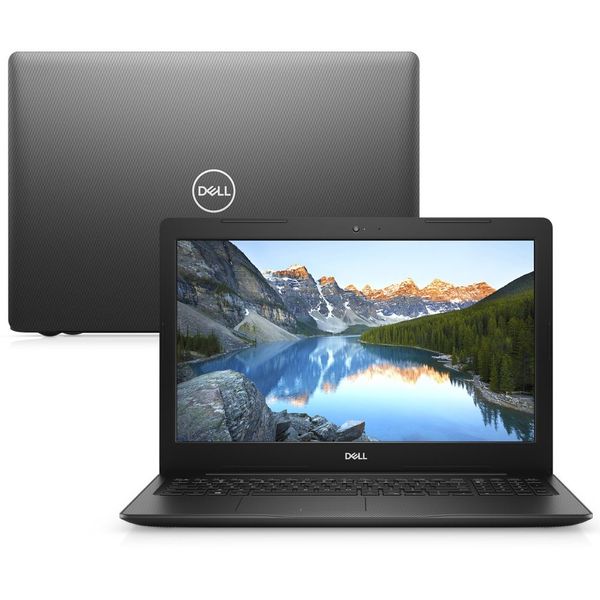 Notebook Dell Inspiron i15-3583-MFS1P 8ª Ger. Intel Core i5 8GB 256GB SSD 15.6" Windows 10 Preto McAfee nas americanas