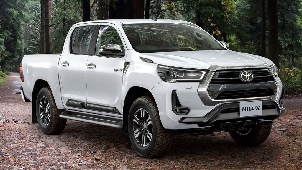 Hilux vista de frente