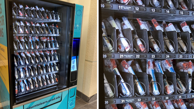 Universidade nos EUA oferece kits de testagem de COVID-19 em vending machines