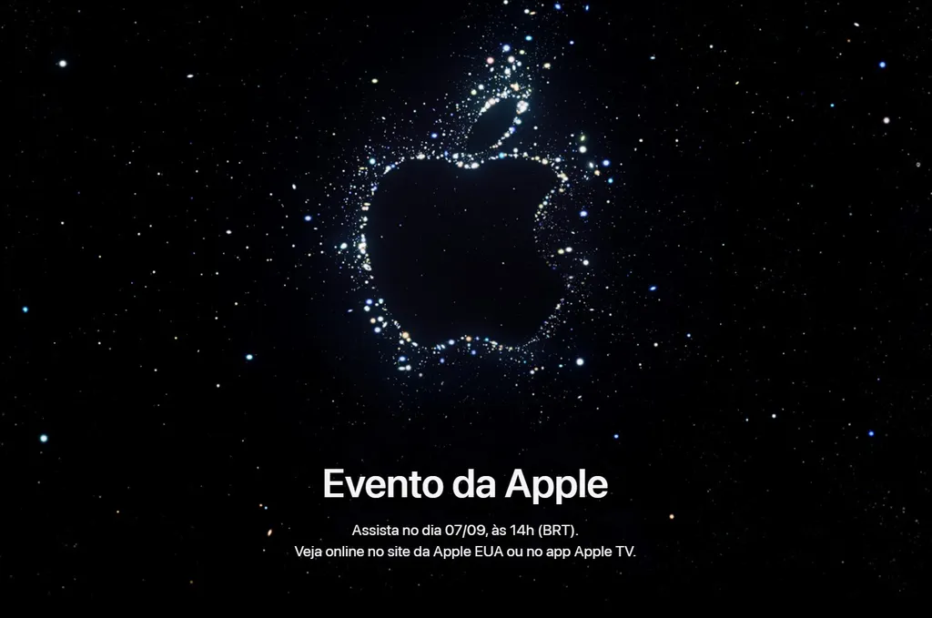 Transmissão do evento da Apple acontece dia 7 de setembro às 14 horas (Imagem: Reprodução/Apple)