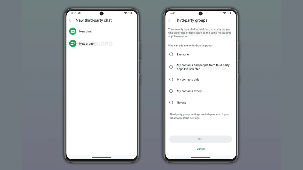 WhatsApp prepara ajustes para integração com outros apps (Imagem: Reprodução/WABetaInfo)