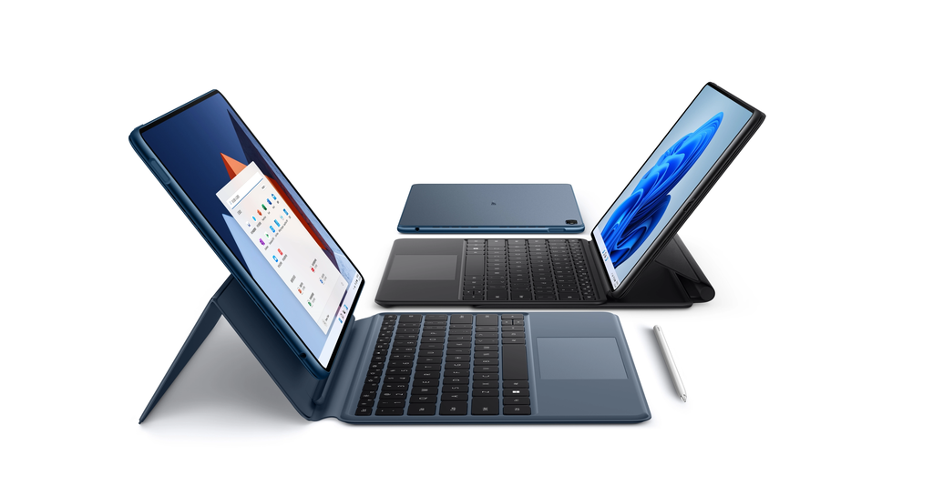 Huawei Matebook E tem capa que o transforma em notebook (Imagem: Reprodução/Huawei)