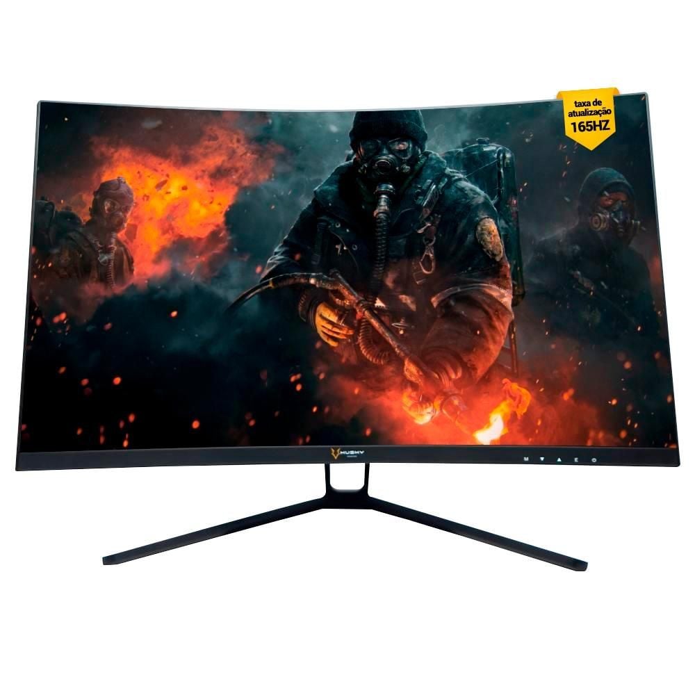 Monitor Gamer Husky Storm Led Curvo Hz Full Hd Ms Adaptive Sync Hdmi Displayport