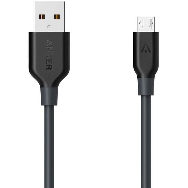 Cabo Micro USB, Anker Powerline, 1.8 metros, 5x mais resistente, Cinza