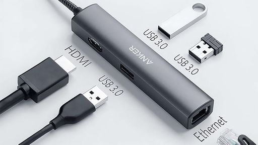 Anker lança novo adaptador USB-C 5 em 1, com HDMI e porta de rede