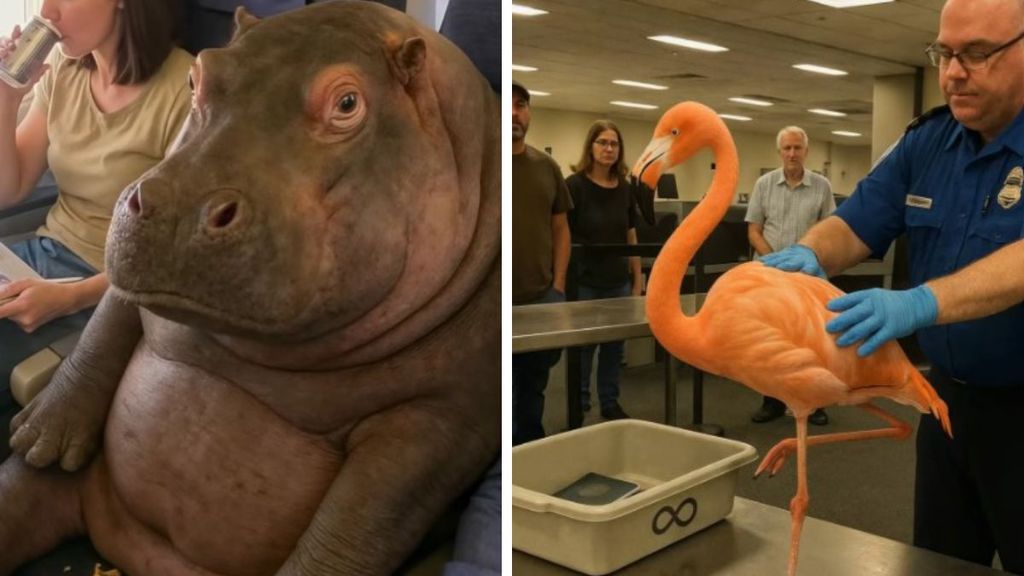 Videos feitos por IA mostram animais em aeroportos