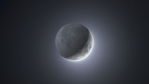 Earthshine: novembro traz uma Lua crescente mais iluminada que o normal; entenda