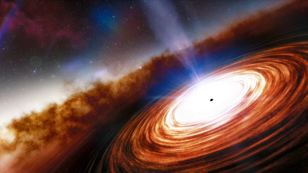 O quasar J0313-1806 é um dos objetos mais distantes já observados (Imagem: Robin Dienel/Carnegie Institution For Science)