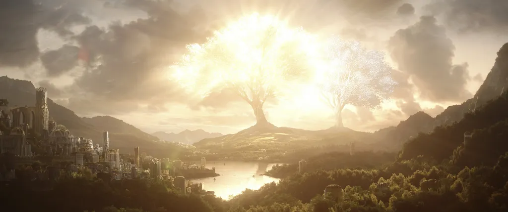Morgoth é o grande responsável pela destruição das árvores sagradas de Valinor (Imagem: Divulgação/Amazon Prime Video)