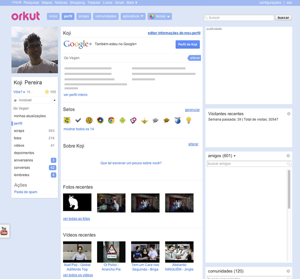 Google+ no Orkut