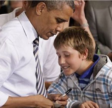 Bilhete de Obama Bilhete de Obama para professor