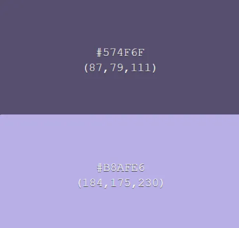 Suposto roxo do iPhone 14 Pro (acima) é mais escuro em comparação com a cor disponibilizada no iPhone 12 (abaixo) (Imagem: Color-hex)
