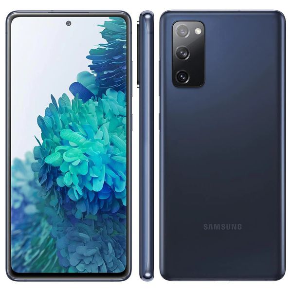 Smartphone Samsung Galaxy S20 FE Cloud Navy 256GB, 8GB RAM, Tela Infinita de 6.5”, Câmera Traseira Tripla, Android 11 e Processador Octa-Core