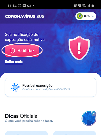 Habilite a notificação dentro do app (Imagem: André Magalhães/Captura de tela)