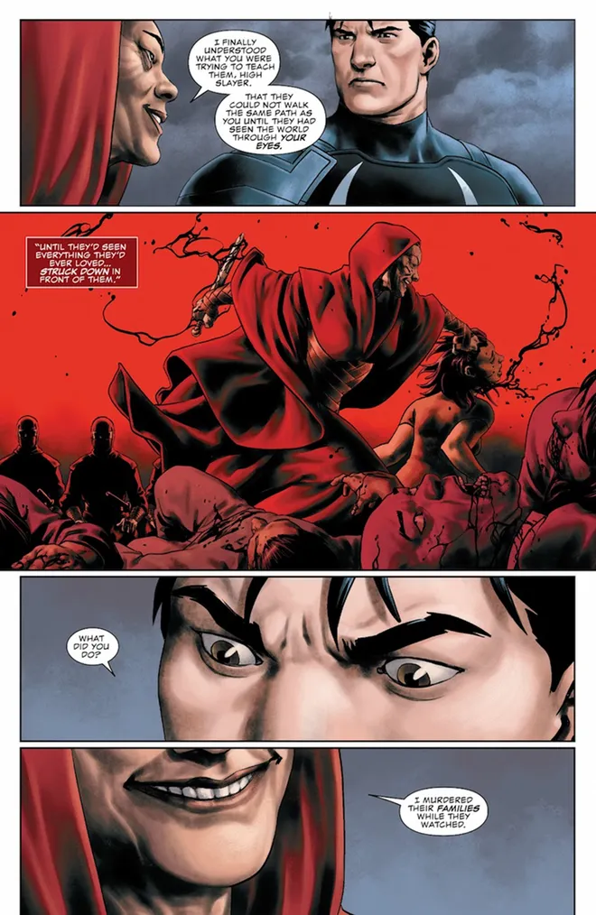 Justiceiro abomina quem assassina famílias (Imagem: Reprodução/Marvel Comics)