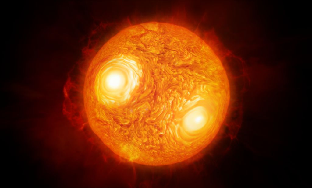 Estrelas gigantes vermelhas costumam apresentar uma velocidade rotacional lenta (Imagem: Reprodução/ESO/M. Kornmesser)