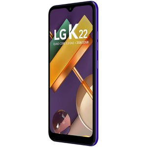 Smartphone LG K22 , 2GB/32GB, Tela de 6, Câmera Dupla 13Mp+2Mp, Selfie de 5Mp, Processador Qualcomm QM215 , Bateria 3,000mAh , Azul