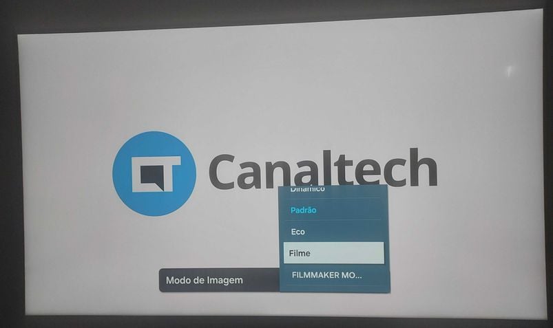 TV Samsung configuração para imagem de cinema