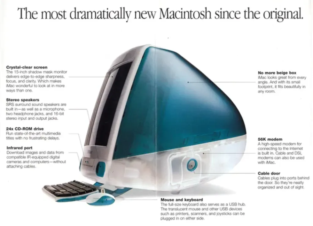 Apple destaca iMac como o mais inovador Macintosh desde o primeiro (Imagem: Reprodução/Apple)