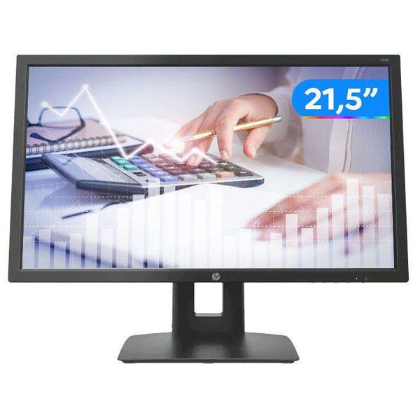 Monitor para PC HP V22B 21,5” LED IPS Widescreen - Full HD HDMI VGA Pivot Altura Ajustável [À VISTA]