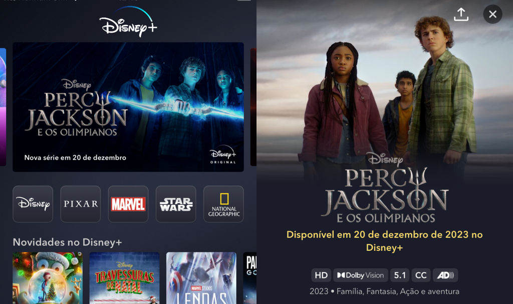 O Disney+ é uma boa opção de streaming para quem vai sair de férias com crianças (Imagem: Captura de tela/Fabrício Calixto/Canaltech)