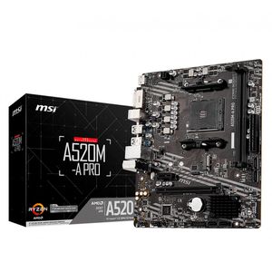 Placa Mãe MSI A520M-A PRO, AMD AM4, mATX, DDR4 | CUPOM