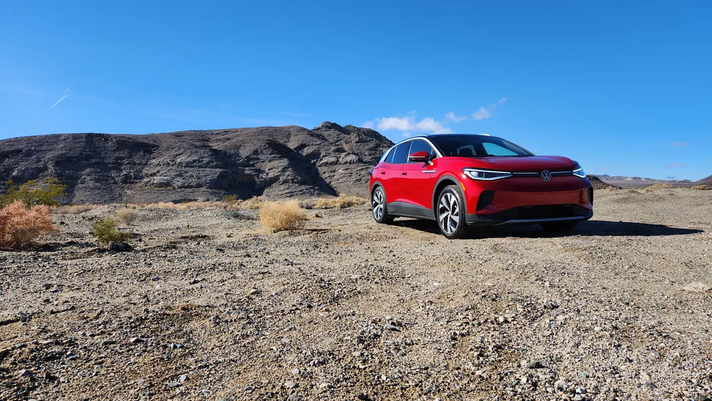 Levamos o VW ID.4 para o meio do deserto de Mojave, nos Estados Unidos (Imagem: Felipe Ribeiro/Canaltech)