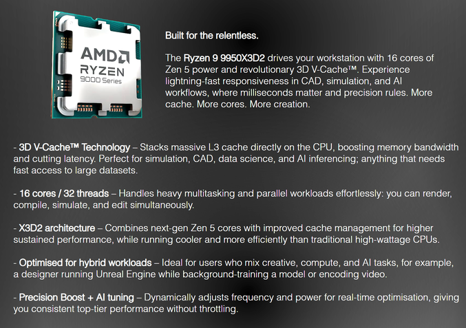 Vazamentos Ryzen 9 9950X3D2